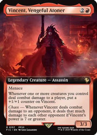 Vincent, Vengeful Atoner (Extended Art) -  Foil (FIC-157) - Commander: FINAL FANTASY