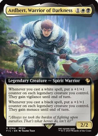 Ardbert, Warrior of Darkness (Extended Art) -  Foil (FIC-164) - Commander: FINAL FANTASY