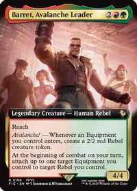 Barret, Avalanche Leader (Extended Art) -  Foil (FIC-166) - Commander: FINAL FANTASY