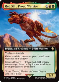 Red XIII, Proud Warrior (Extended Art) -  Foil (FIC-181) - Commander: FINAL FANTASY