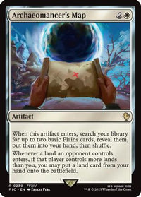 Archaeomancer's Map (Surge Foil) -  Foil (FIC-230) - Commander: FINAL FANTASY