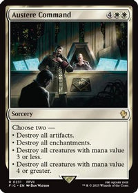 Austere Command (Surge Foil) -  Foil (FIC-231) - Commander: FINAL FANTASY