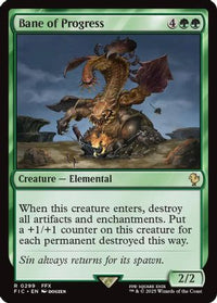 Bane of Progress (Surge Foil) -  Foil (FIC-299) - Commander: FINAL FANTASY