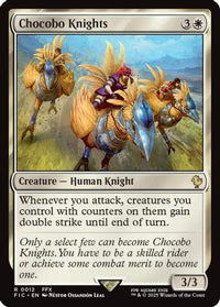 Chocobo Knights (Surge Foil) -  Foil (FIC-012) - Commander: FINAL FANTASY