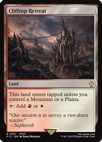 Clifftop Retreat (Surge Foil) -  Foil (FIC-381) - Commander: FINAL FANTASY