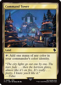 Command Tower (0486) (Surge Foil) -  Foil (FIC-486) - Commander: FINAL FANTASY