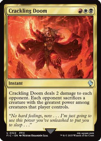 Crackling Doom (Surge Foil) -  Foil (FIC-322) - Commander: FINAL FANTASY
