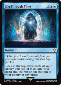 Dig Through Time (Surge Foil) -  Foil (FIC-263) - Commander: FINAL FANTASY