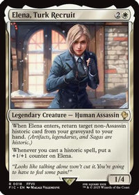 Elena, Turk Recruit (Surge Foil) -  Foil (FIC-018) - Commander: FINAL FANTASY
