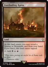 Foreboding Ruins (Surge Foil) -  Foil (FIC-394) - Commander: FINAL FANTASY