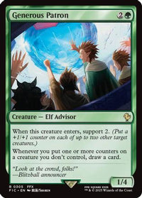 Generous Patron (Surge Foil) -  Foil (FIC-305) - Commander: FINAL FANTASY
