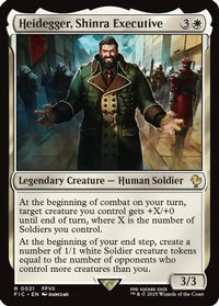 Heidegger, Shinra Executive (Surge Foil) -  Foil (FIC-021) - Commander: FINAL FANTASY
