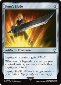 Hero's Blade (Surge Foil) -  Foil (FIC-345) - Commander: FINAL FANTASY