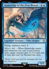 Hraesvelgr of the First Brood (Surge Foil) -  Foil (FIC-037) - Commander: FINAL FANTASY
