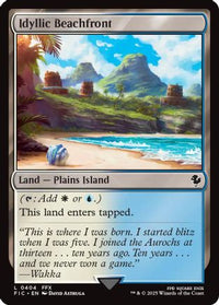 Idyllic Beachfront (Surge Foil) -  Foil (FIC-404) - Commander: FINAL FANTASY