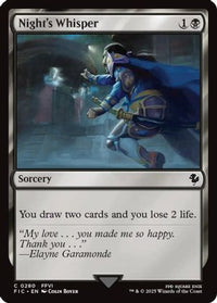 Night's Whisper (Surge Foil) -  Foil (FIC-280) - Commander: FINAL FANTASY