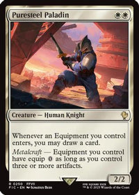 Puresteel Paladin (Surge Foil) -  Foil (FIC-250) - Commander: FINAL FANTASY