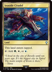Seaside Citadel (Surge Foil) -  Foil (FIC-420) - Commander: FINAL FANTASY