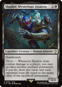 Shadow, Mysterious Assassin (Surge Foil) -  Foil (FIC-050) - Commander: FINAL FANTASY