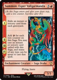 Summon: Esper Valigarmanda (Surge Foil) -  Foil (FIC-060) - Commander: FINAL FANTASY