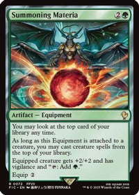 Summoning Materia (Surge Foil) -  Foil (FIC-072) - Commander: FINAL FANTASY