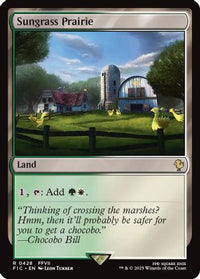 Sungrass Prairie (Surge Foil) -  Foil (FIC-428) - Commander: FINAL FANTASY