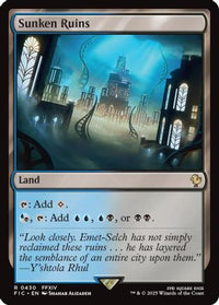 Sunken Ruins (Surge Foil) -  Foil (FIC-430) - Commander: FINAL FANTASY