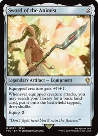 Sword of the Animist (Surge Foil) -  Foil (FIC-362) - Commander: FINAL FANTASY