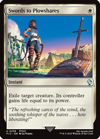 Swords to Plowshares (Surge Foil) -  Foil (FIC-256) - Commander: FINAL FANTASY