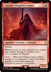 Vincent, Vengeful Atoner (Surge Foil) -  Foil (FIC-064) - Commander: FINAL FANTASY