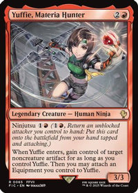 Yuffie, Materia Hunter (Surge Foil) -  Foil (FIC-065) - Commander: FINAL FANTASY