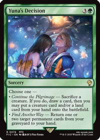 Yuna's Decision (Surge Foil) -  Foil (FIC-074) - Commander: FINAL FANTASY