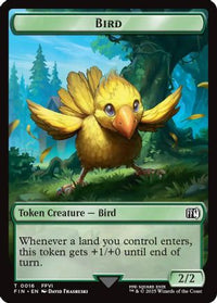 Bird (0016) // Wizard (0014) Double-Sided Token -  (FIN-16 // 14) - FINAL FANTASY