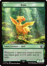 Bird (0017) // Wizard (0015) Double-Sided Token -  (FIN-17 // 15) - FINAL FANTASY