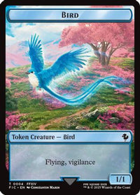 Bird // Hero (0005) Double Sided Token -  (FIC-4 // 5) - Commander: FINAL FANTASY