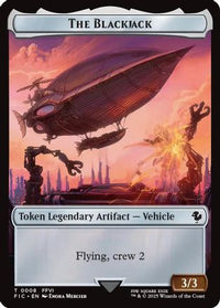 The Blackjack // The Monarch Double-Sided Token -  (FIC-8 // 11) - Commander: FINAL FANTASY