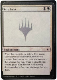 Save Point (-) - Un-Known Event Playtest Cards