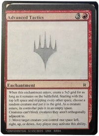 Advanced Tactics (-) - Un-Known Event Playtest Cards