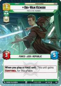Obi-Wan Kenobi - Protective Padawan (Hyperspace Foil) (836) - Legends of the Force Foil