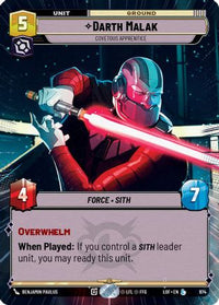 Darth Malak - Covetous Apprentice (Hyperspace Foil) (974) - Legends of the Force Foil