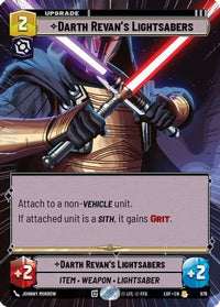 Darth Revan's Lightsabers (Hyperspace Foil) (978) - Legends of the Force Foil