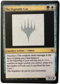 The Vegetable Car (-) - Un-Known Event Playtest Cards