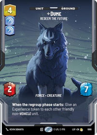 Dume - Redeem the Future (Prestige Foil) (1088) - Legends of the Force Foil