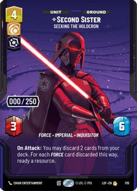 Second Sister - Seeking the Holocron (Serialized) (1115) - Legends of the Force Foil