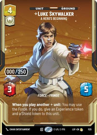 Luke Skywalker - A Hero's Beginning (Serialized) (1125) - Legends of the Force Foil