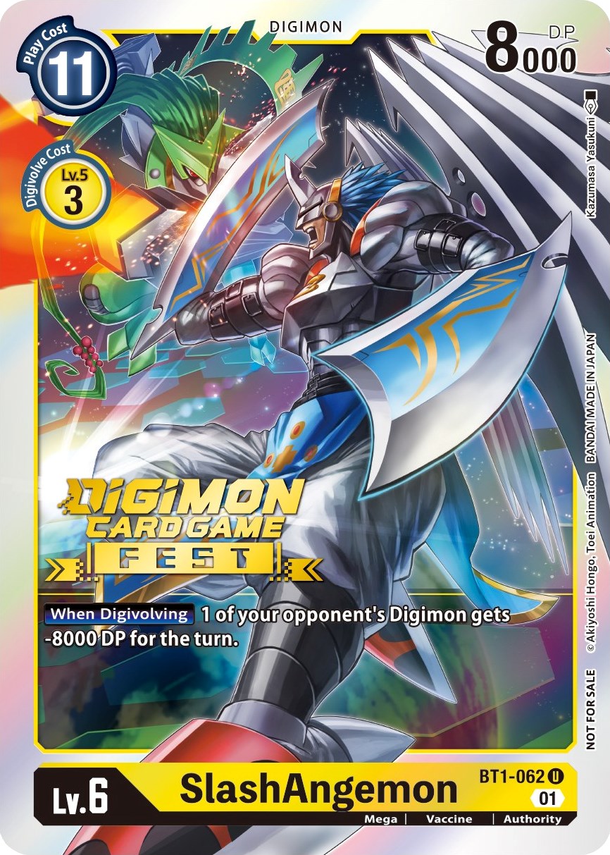 digimon card game fest SlashAngemon [BT1-062] (Digimon Card Game Fest 2022) [Release Special – The  Warp Gate
