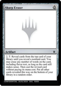 Sharp Eraser (-) - Un-Known Event Playtest Cards