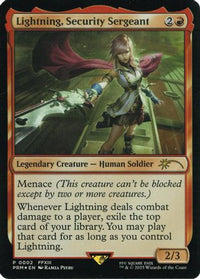 Lightning, Security Sergeant (Costco Bundle) (UMP-002) - Unique and Miscellaneous Promos Foil