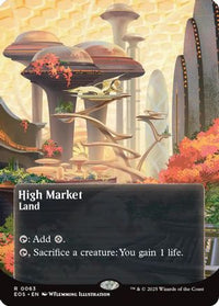 High Market (0063) (Borderless) (EOS-063) - Edge of Eternities: Stellar Sights Foil