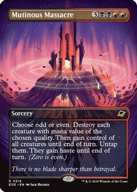 Mutinous Massacre (Borderless) (EOE-314) - Edge of Eternities Foil